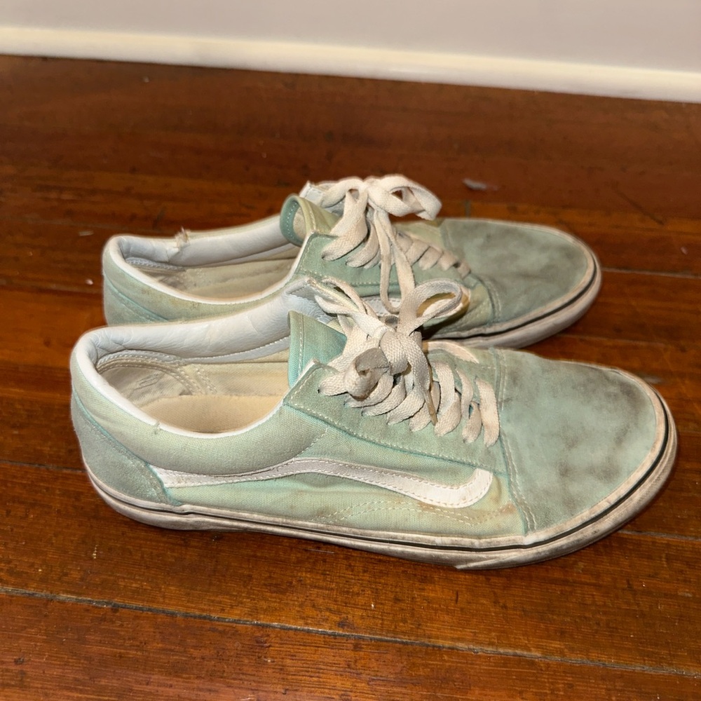 Vans Old Skool Men's Light Blue Sneakers Size 9.5